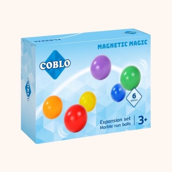 Coblo knikkerbaan ballen 6x