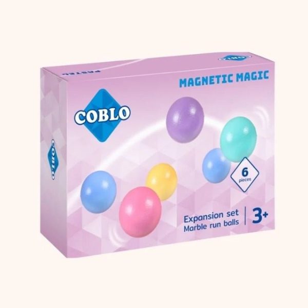 Coblo knikkerbaan ballen 6x