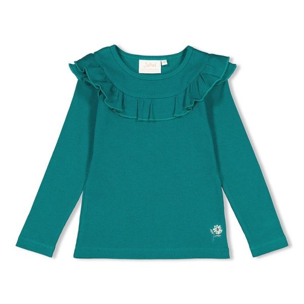 Jubel longsleeve met ruches