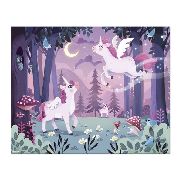 Janod puzzel unicorn 54 stuks - Afbeelding 4