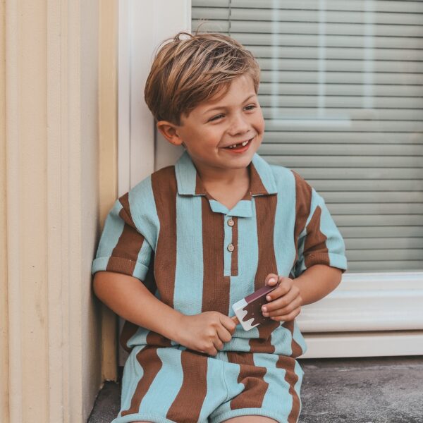 Your Wishes polo terry stripe - Afbeelding 2