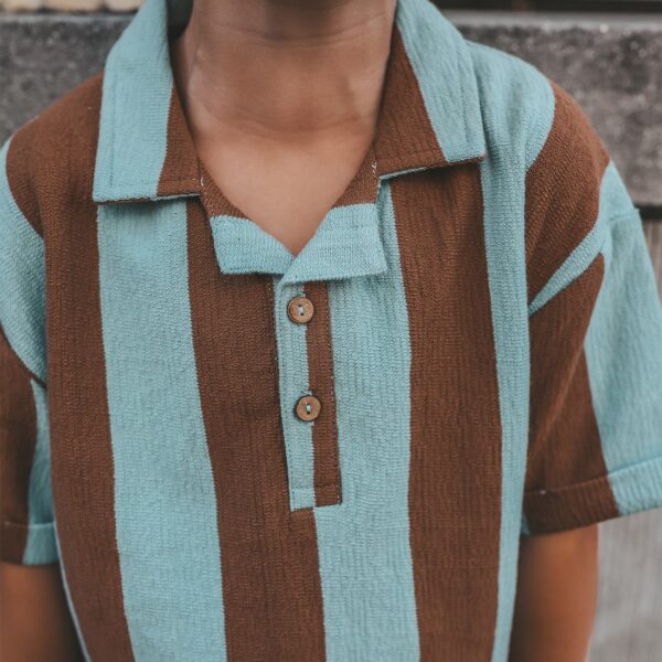 Your Wishes polo terry stripe - Afbeelding 3