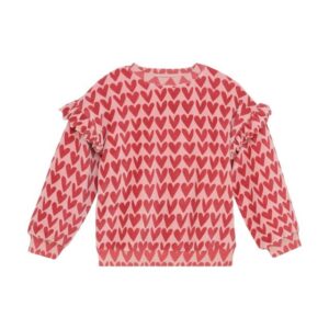 Daily7 sweater heart print