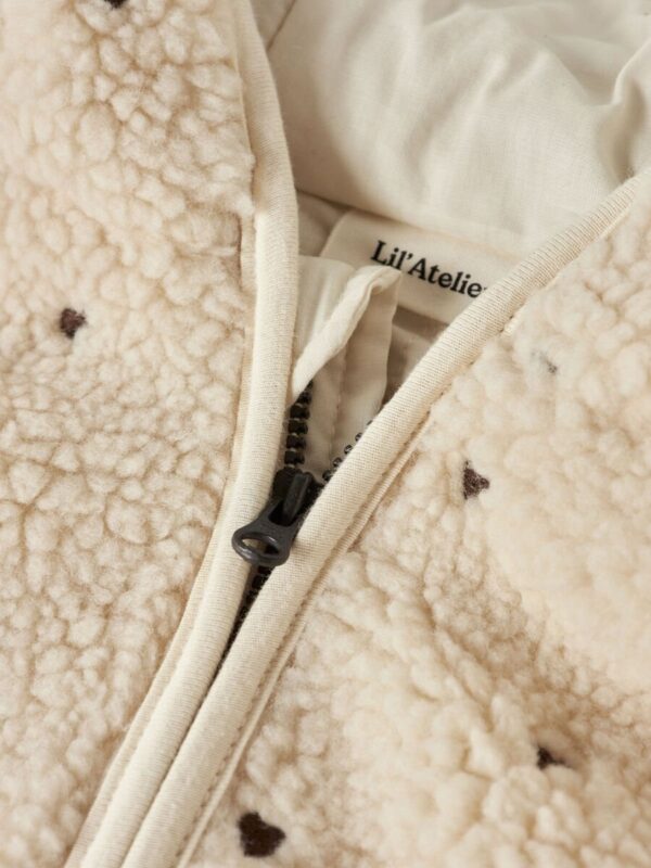 Lil Atelier teddy jacket hart - Afbeelding 3