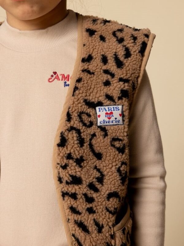 Looxs little leopard gilet - Afbeelding 4