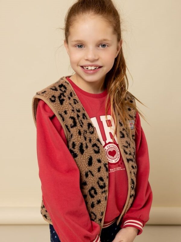 Looxs little leopard gilet - Afbeelding 6