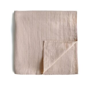 Mushie muslin swaddle