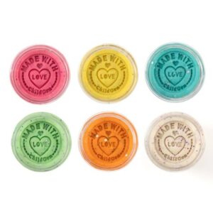 Childgen klei 6 glitterkleuren