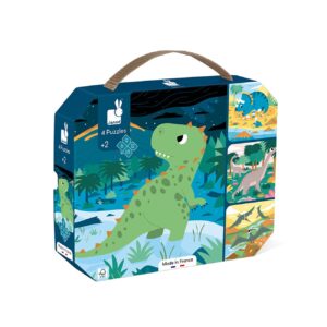 Janod puzzel dino 4 stuks