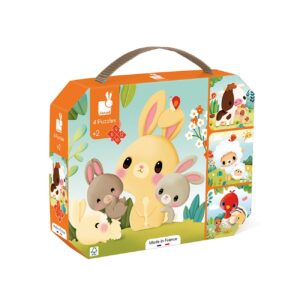 Janod puzzel boerderij 4 stuks