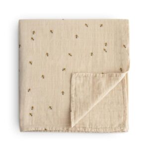 Mushie muslin swaddle