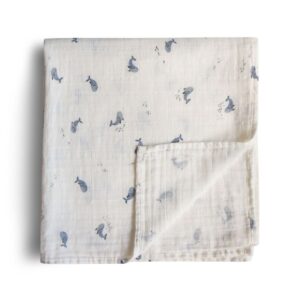 Mushie muslin swaddle