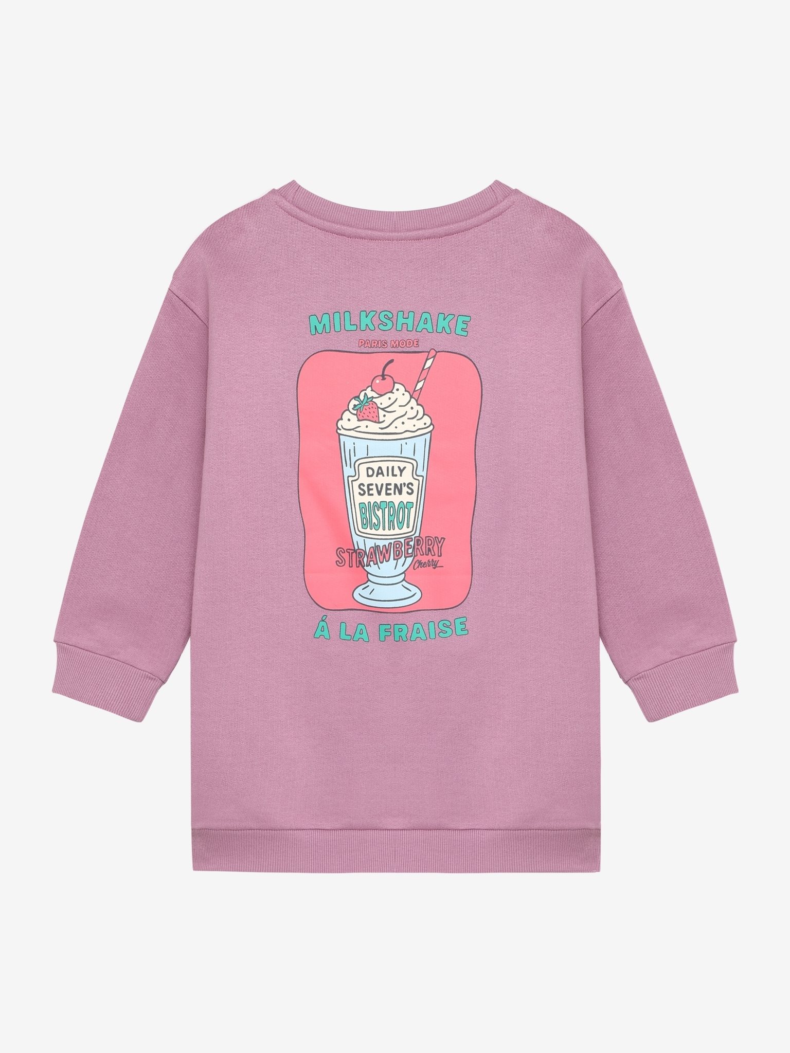 Daily7 sweatdress backprint - Afbeelding 2