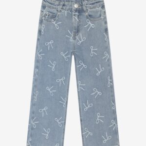 Daily7 wide leg jeans strikjes