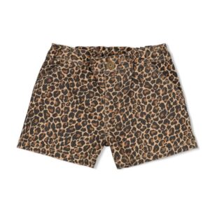 Jubel leopard denim short