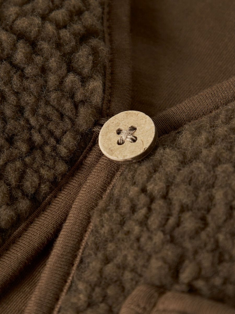 Lil Atelier uni teddy gilet - Afbeelding 3
